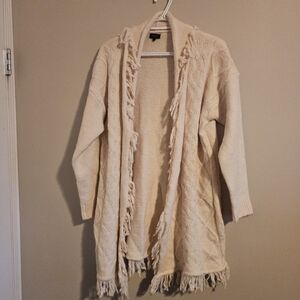 Long Fringed Cardigan